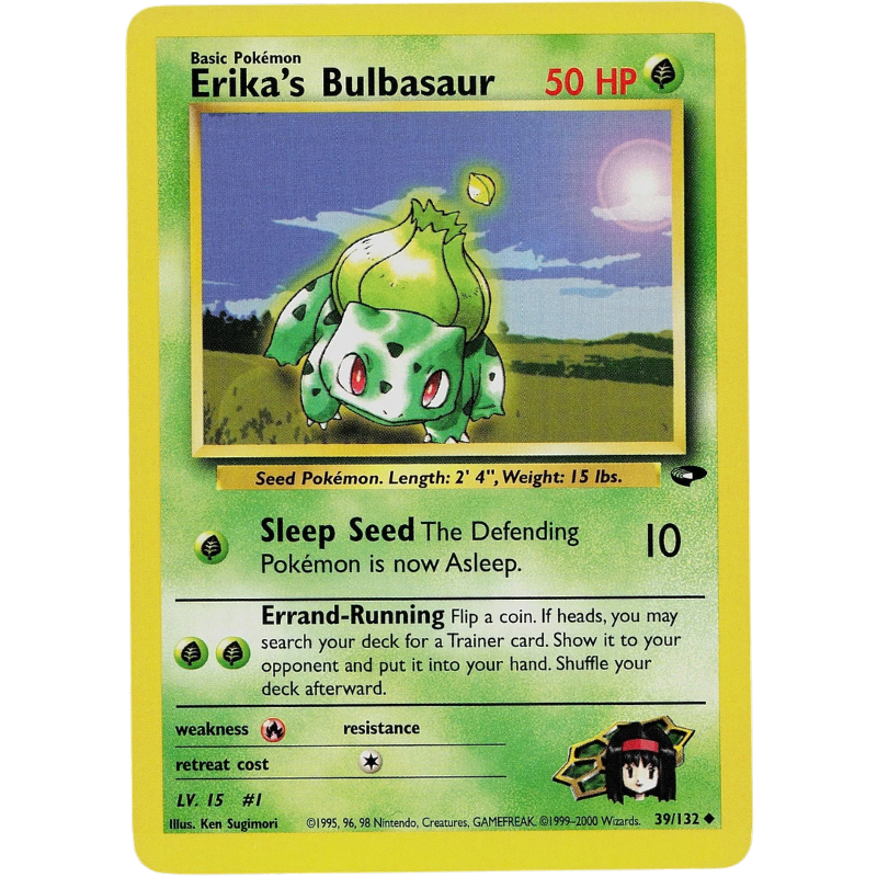 Pokémon Erika's Bulbasaur - Gym Challenge #039/132