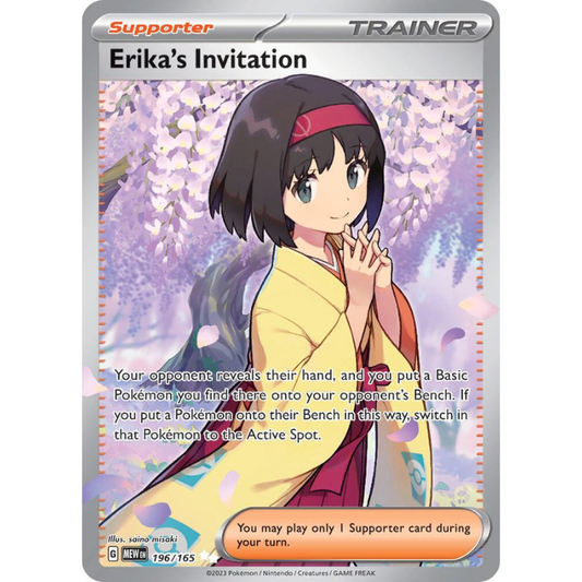 Pokémon Erika's Invitation - Scarlet & Violet 151 #196/165