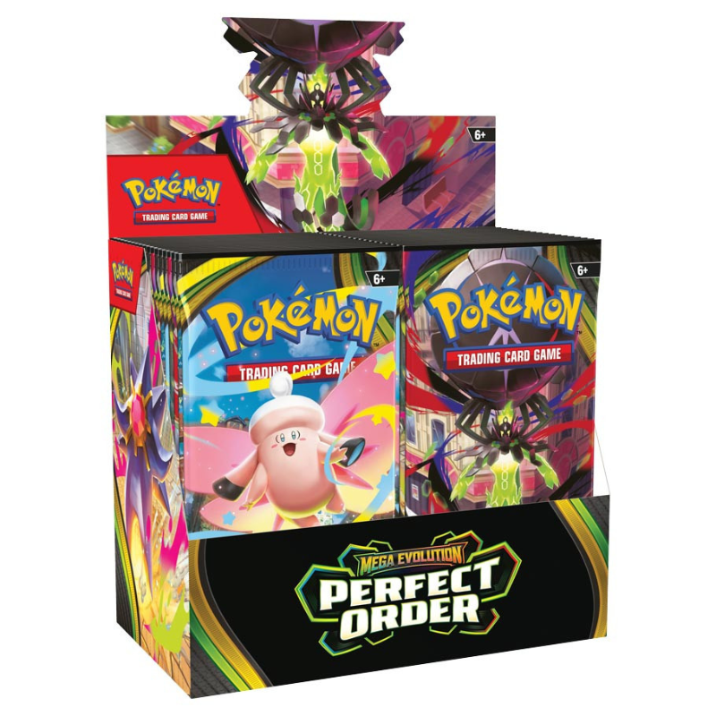 Pokémon trading card game boxes with colorful designs on a white background