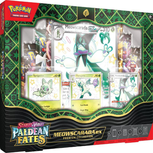 Pokémon Paldean Fates Premium Collection Meowscarada ex - Dx Games & More