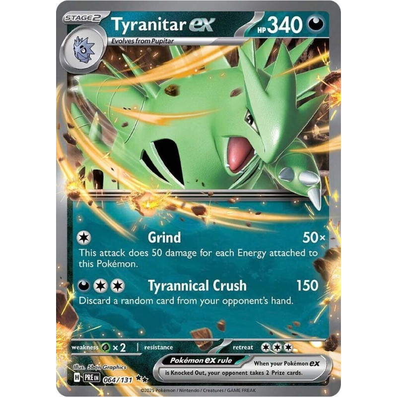 Pokémon Tyranitar ex - Prismatic Evolutions #064/131