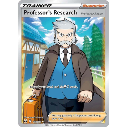 Professor's Research [Professor Rowan] (Full Art) - Crown Zenith #150/159