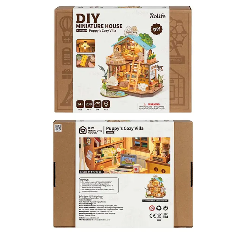 Puppy’s Cozy Villa - Rolife DIY Miniature