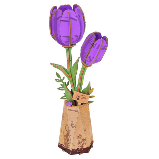 Purple Tulip - Rolife DIY Miniature