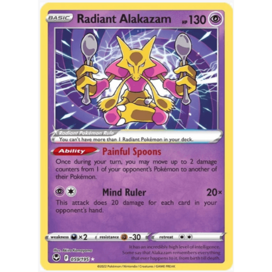 Radiant Alakazam - Silver Tempest #059/195