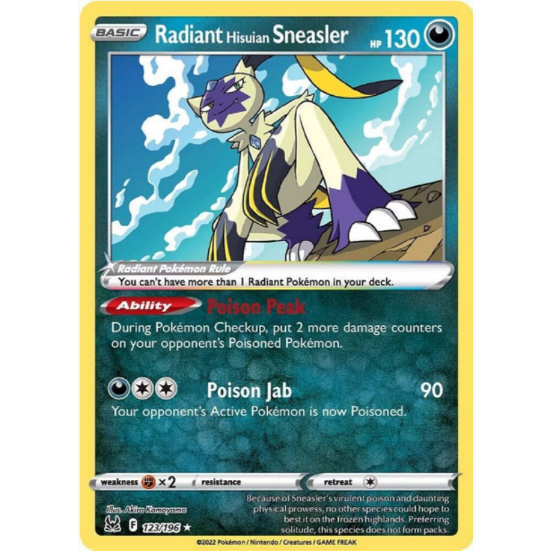 Radiant Hisuian Sneasler - Lost Origin #123/196