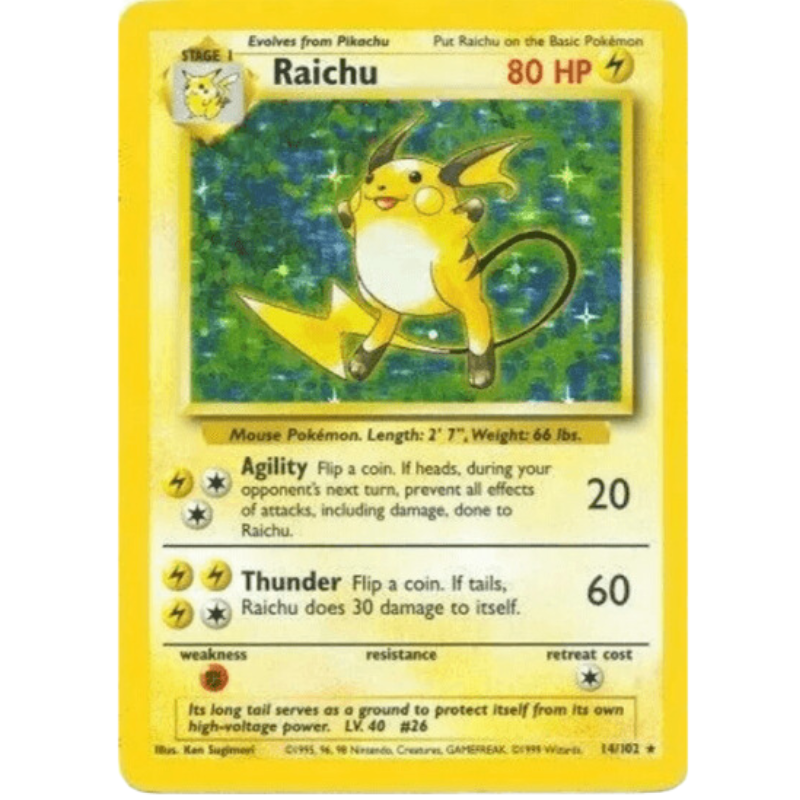 Raichu - Base Set #014/102