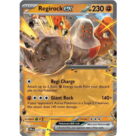 Regirock ex - Destined Rivals #101/182