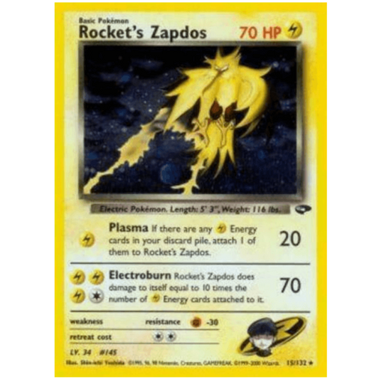 Rocket's Zapdos - Gym Challenge #015/132