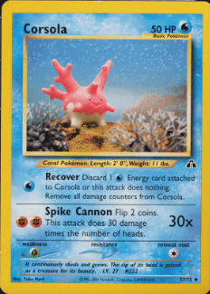 Corsola - Neo Discovery #37/75 (Near Mint)