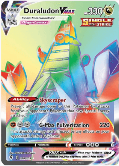Duraludon VMAX (Secret) - Evolving Skies #219/203  (Near Mint)