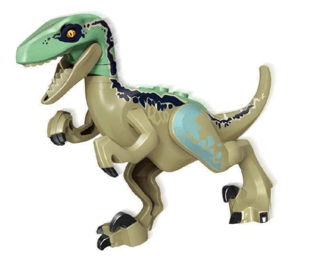 Custom Lego Compatible Jurassic World Velociraptor Minifig