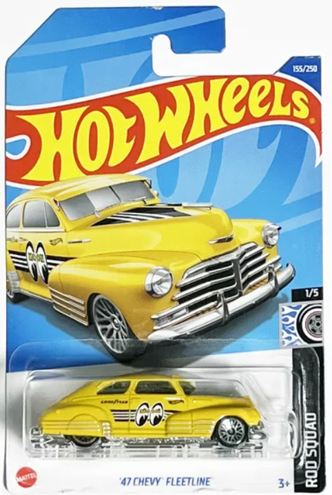Hot Wheels 47 Chevy Fleetline (Yellow) #155/250 Rod Squad