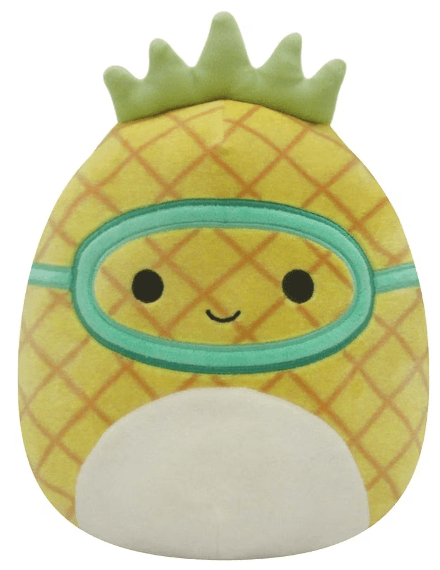 Original Squishmallow Maui the Pineapple with scubba mask 8in