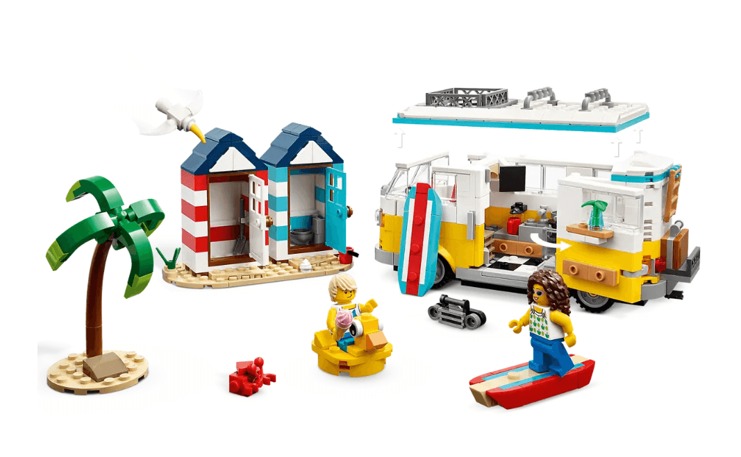 LEGO 3 in 1 Beach Camper Van 31138 Building Set