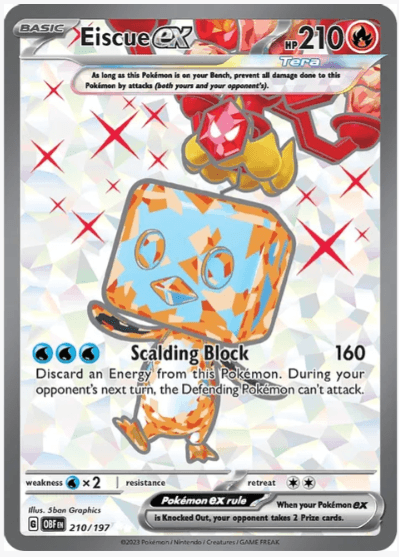 Eiscue ex - Obsidian Flames #210/197