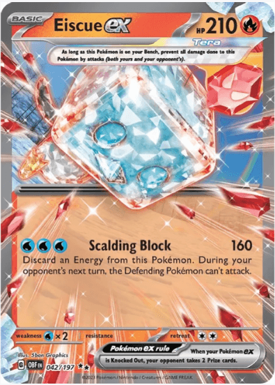 Eiscue ex - Obsidian Flames #042/197