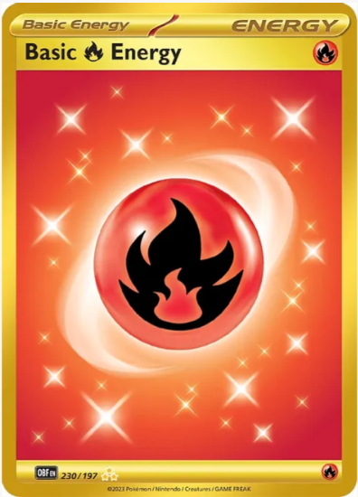 Basic Fire Energy - Obsidian Flames #230/197