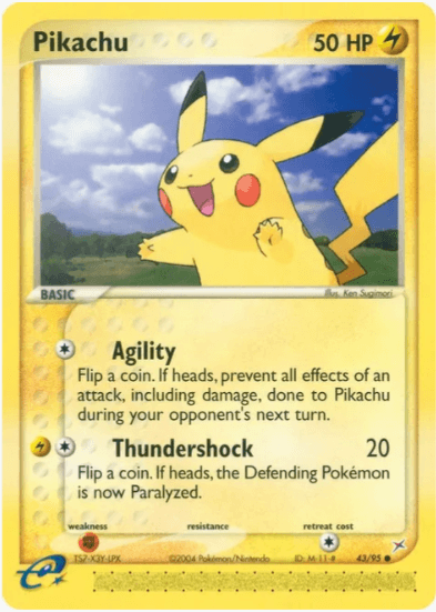 Pikachu - Team Magma vs Team Aqua #43/95