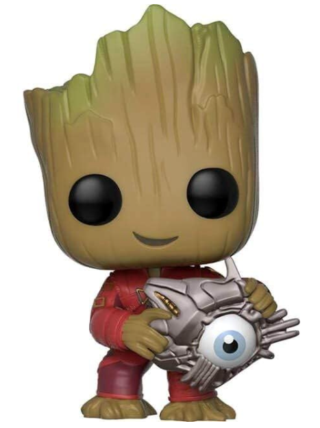 Funko - 24878 Guardians of The Galaxy 2-Groot W/Cyber Eye Exclusive  Multi-Coloured Figure