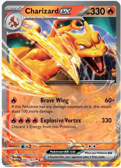 Charizard ex - Scarlet and Violet 151 #006/165