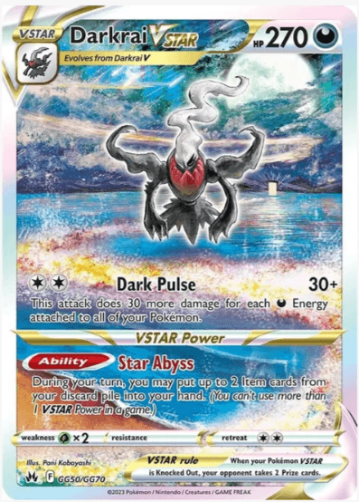 Darkrai VSTAR - Crown Zenith: Galarian Gallery  #GG50/GG70