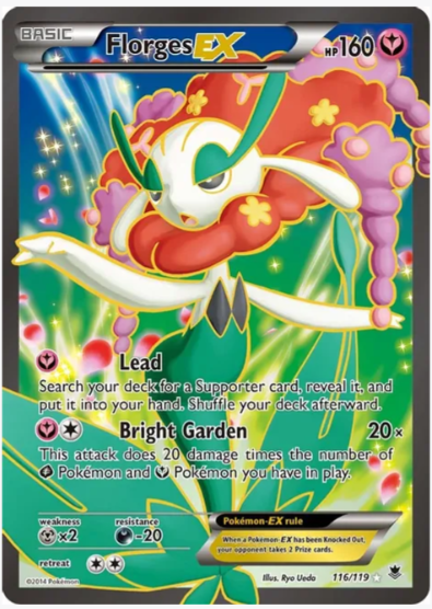 Florges EX (Full Art) - XY - Phantom Forces #116/119 (Lightly Played)