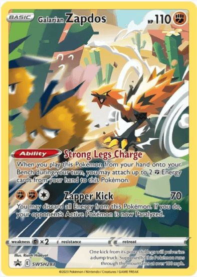 Galarian Zapdos - Sword & Shield Promo Cards #SWSH283