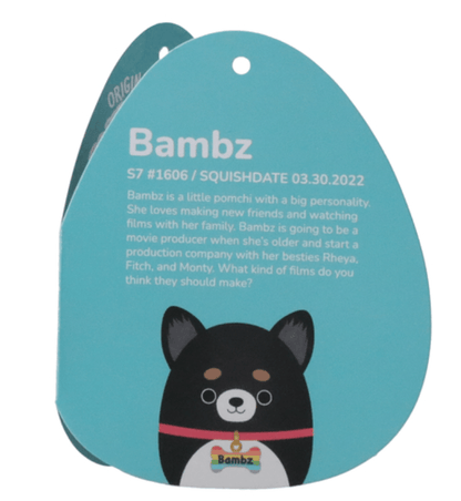 Original Squishmallows - Bambz the Pomchi Dog 7.5in
