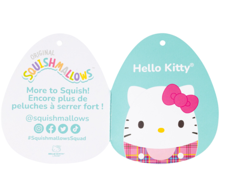 Squishmallows - Hello Kitty - Pekkle - Plaid Squad 6.5 – Dx Games