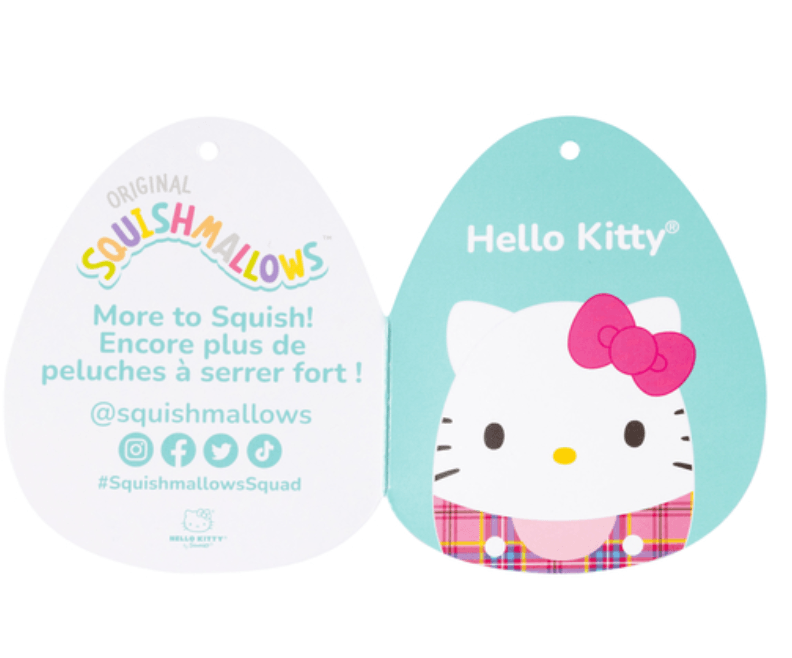 Squishmallows - Hello Kitty Plaid Squad 6.5 in