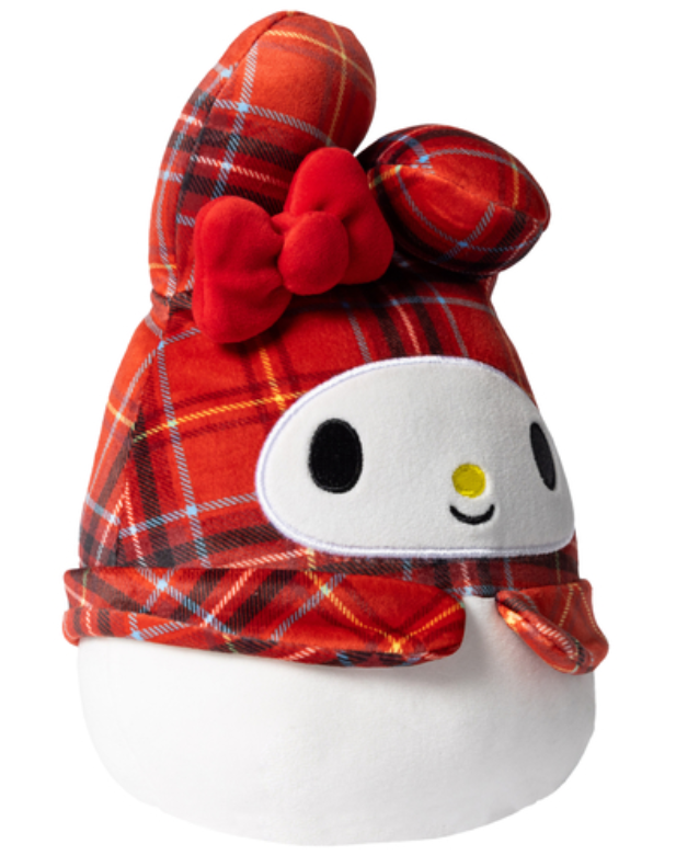 Squishmallows 8 Hello Kitty Red Plaid