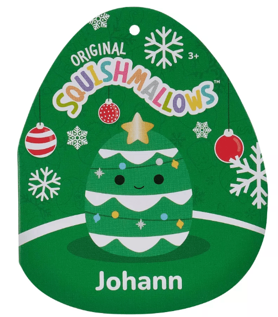 Original Squishmallows Christmas Tree with Snow 8"