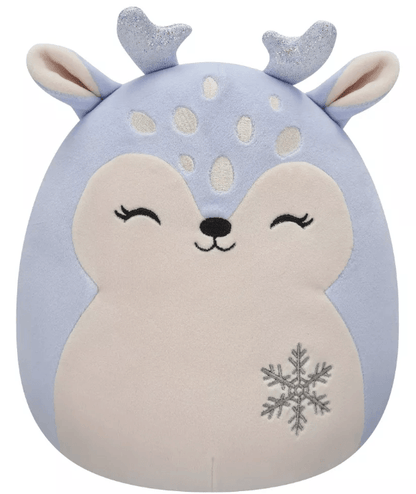 Original Squishmallows Farryn Purple Fawn with Snowflake 8"