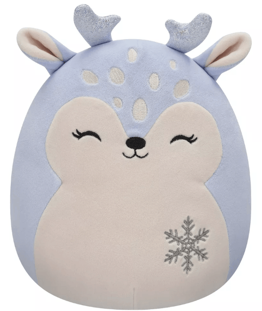 Original Squishmallows Farryn Purple Fawn with Snowflake 8"