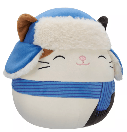 Original Squishmallows Cam with Blue Scarf and Hat 8"