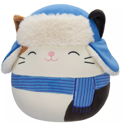 Original Squishmallows Cam with Blue Scarf and Hat 8"