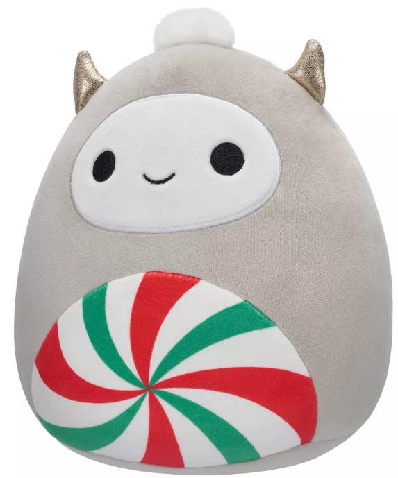 Original Squishmallows Gray Yeti with Peppermint Swirl Belly 8"