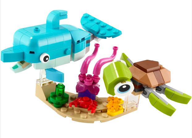 Lego Dolphin and Turtle 3in1 31128