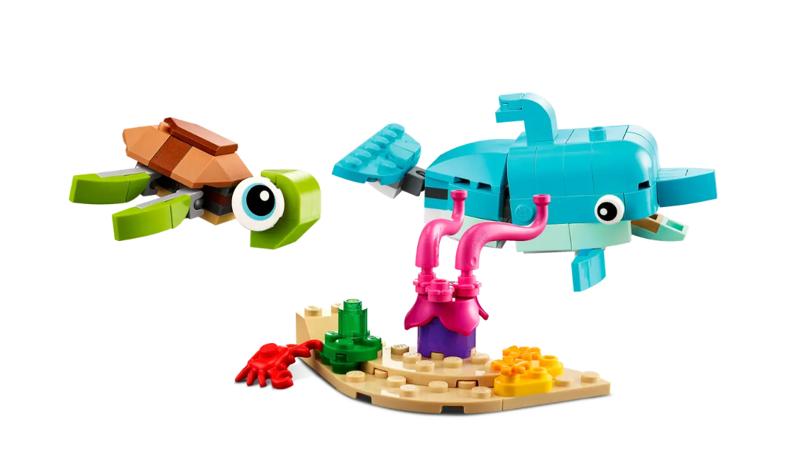 Lego Dolphin and Turtle 3in1 31128