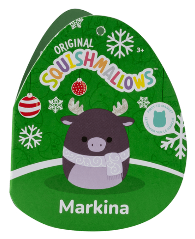 Original Squishmallow Limited Edition Holiday Markina the moose 7.5in