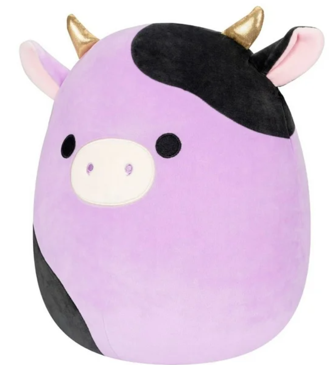 Original Squishmallow Alexie the purple cow 12 in