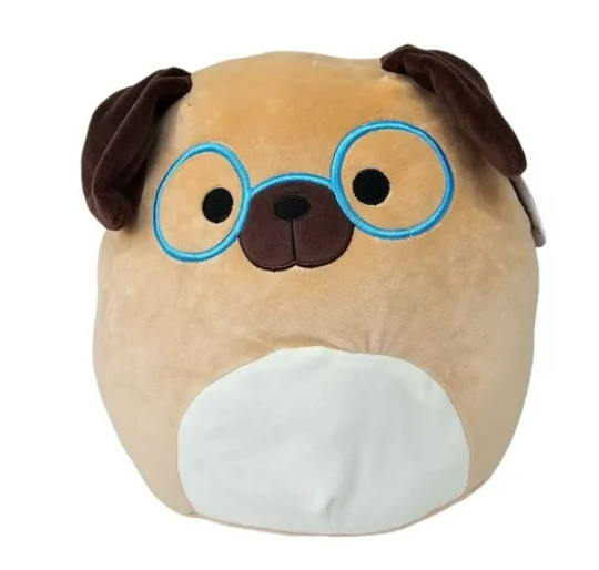 Original Squishmallow Daryl the dog with glasses 12 in