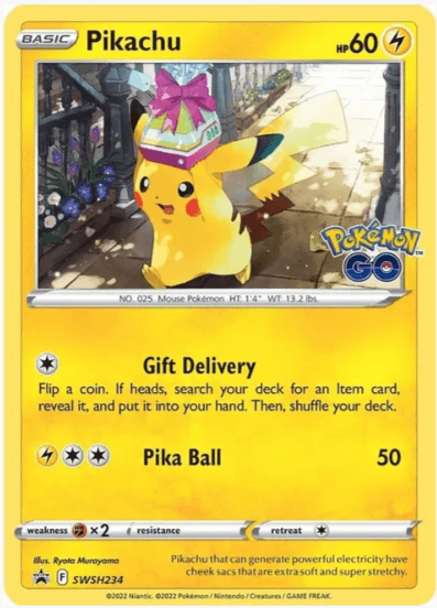 Pikachu -  Sword & Shield Promo Cards #SWSH234