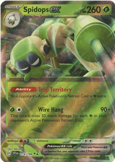 Spidops ex - Scarlet & Violet Base Set #019/198