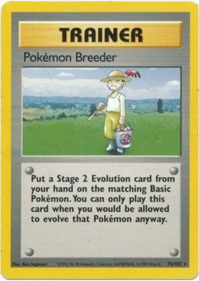 Pokémon Breeder - Base Set #076/102