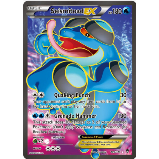 Seismitoad EX (106 Full Art) - XY - Furious Fists #106/111