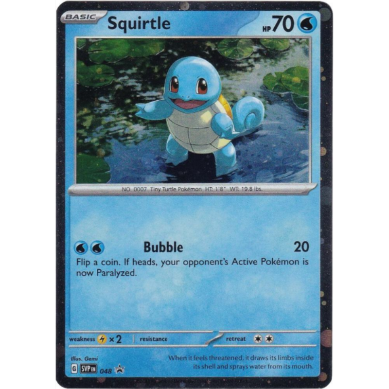 Squirtle - (Cosmos Holo) - Scarlet & Violet Promo Cards #048
