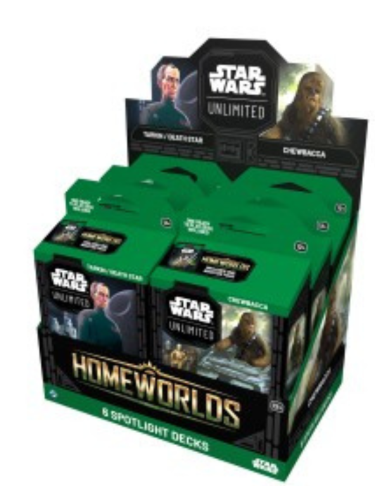 Star Wars: Unlimited - Homeworlds Spotlight Deck Display