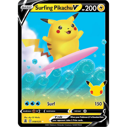 Surfing Pikachu V - Celebrations #008/025